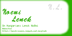 noemi lenck business card